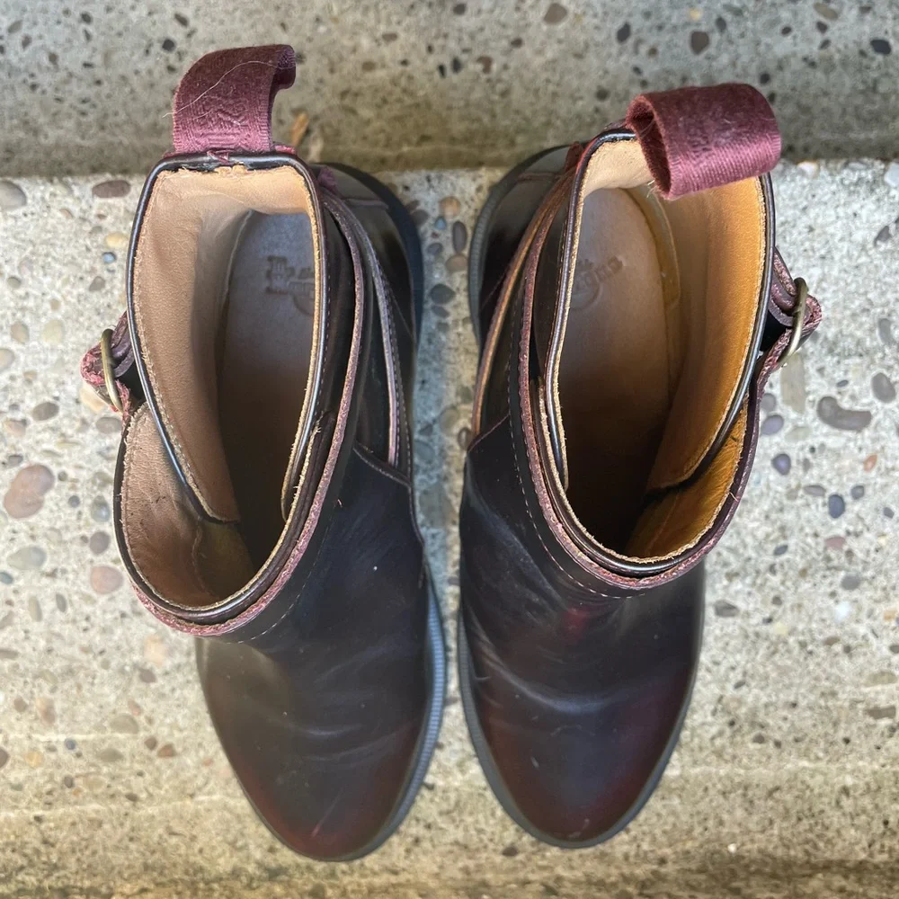 Dr. Martens TERESA CHERRY RED ARCADIA BOOT, size 8 - Picture 6 of 8